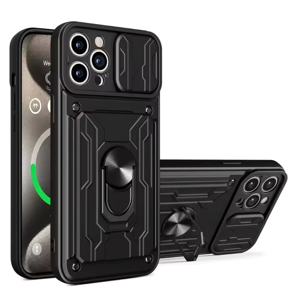 CASEVYN Armor — Rugged Protective iPhone Case with Ring Holder & Camera Cover