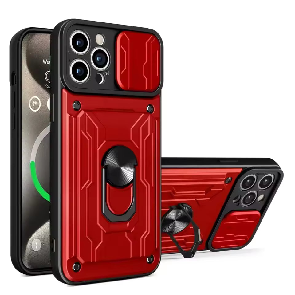 CASEVYN Armor — Rugged Protective iPhone Case with Ring Holder & Camera Cover