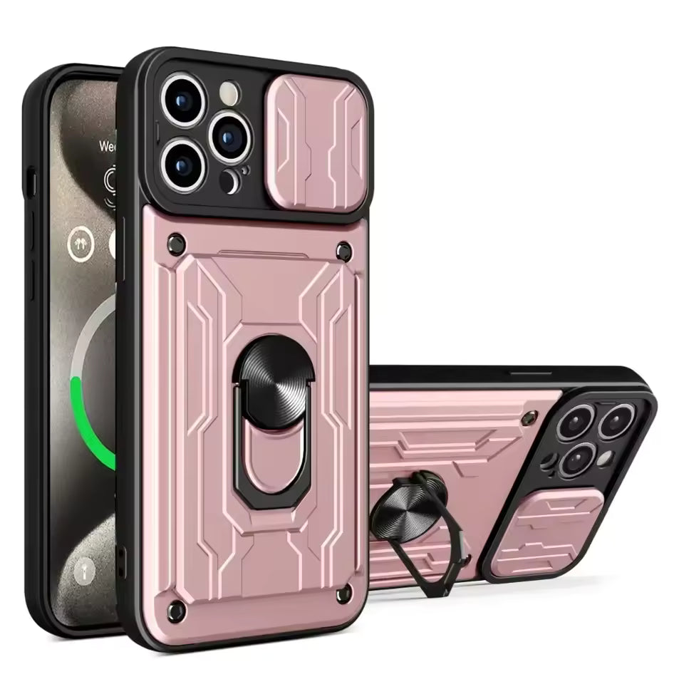 CASEVYN Armor — Rugged Protective iPhone Case with Ring Holder & Camera Cover