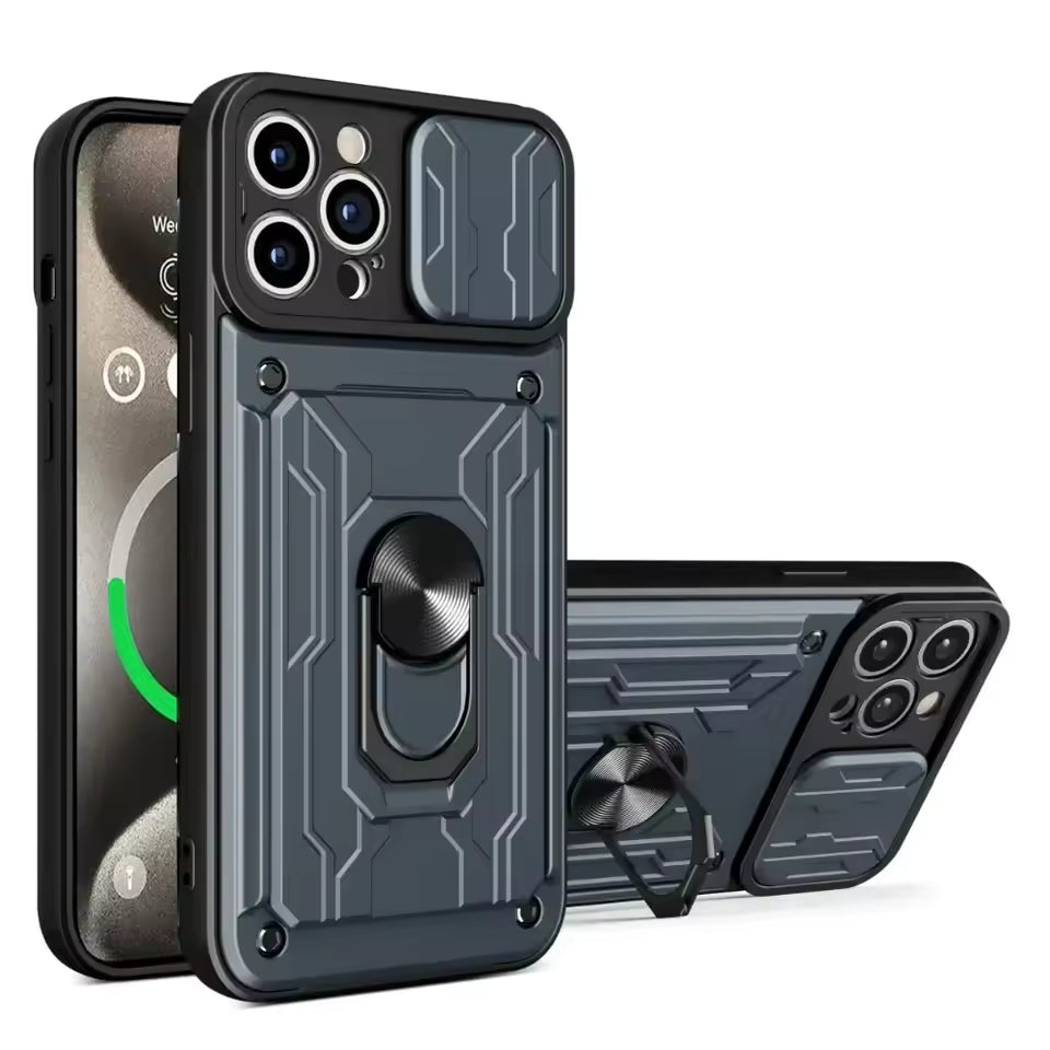 CASEVYN Armor — Rugged Protective iPhone Case with Ring Holder & Camera Cover