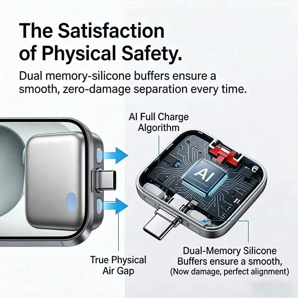 Smart Auto Stop Charging Protector - AI Auto Disconnect 140W Fast Charger